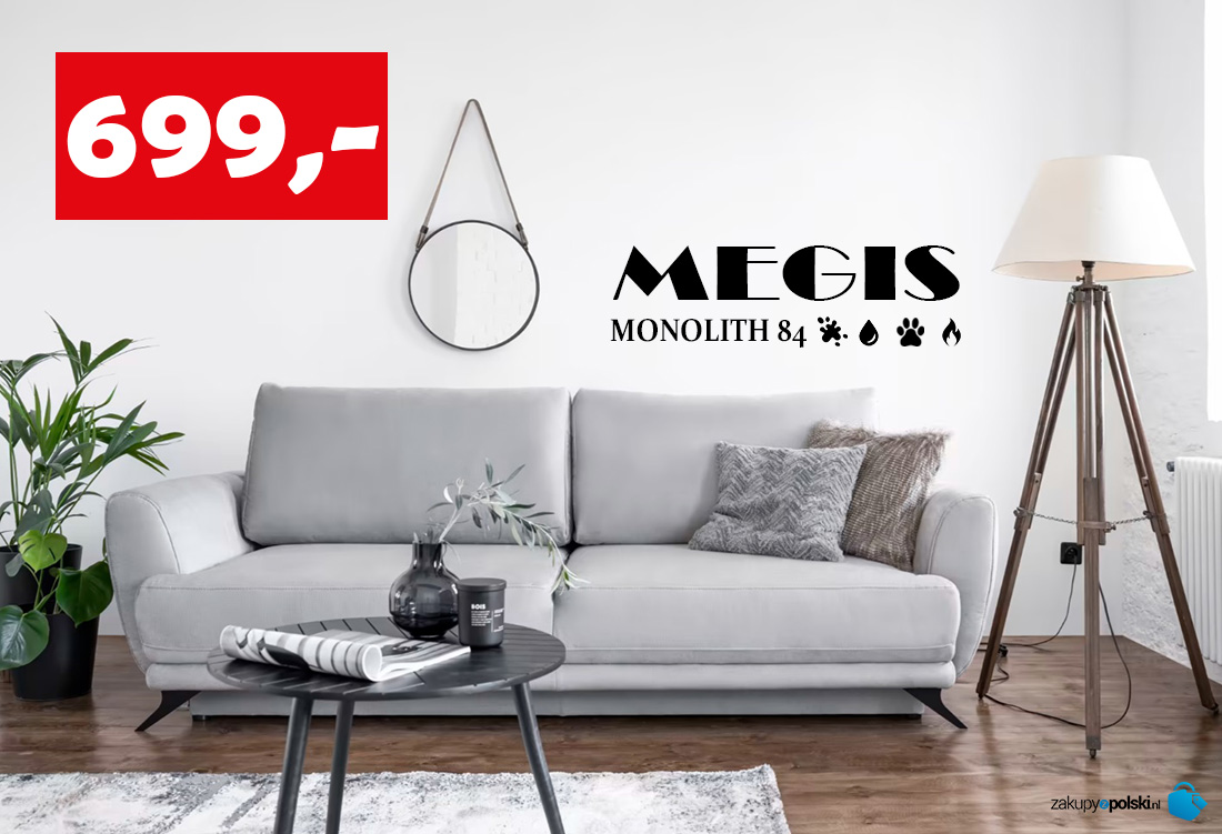 Sofa MEGIS (light gray) on stock!