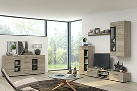 Wall unit with chest TANGO san remo dark